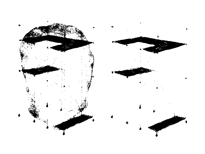 Drawing by Viktoriia Shcherbak of scaffolding.
