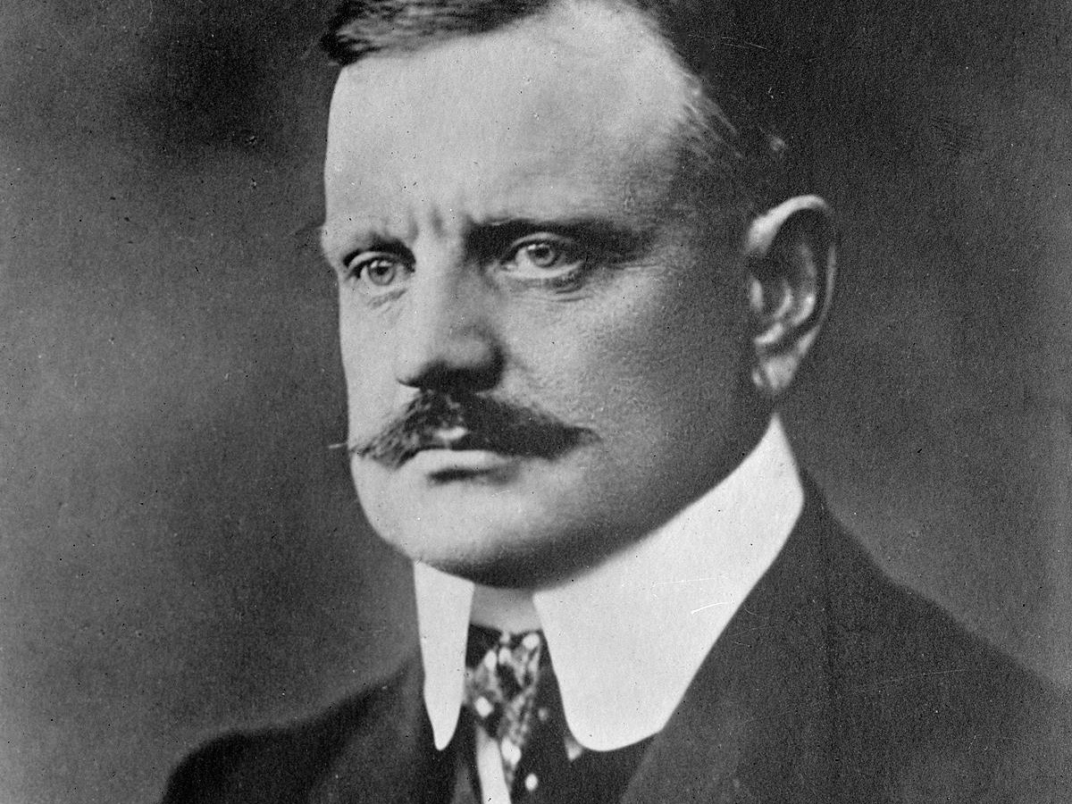 Portrait of Jean Sibelius.